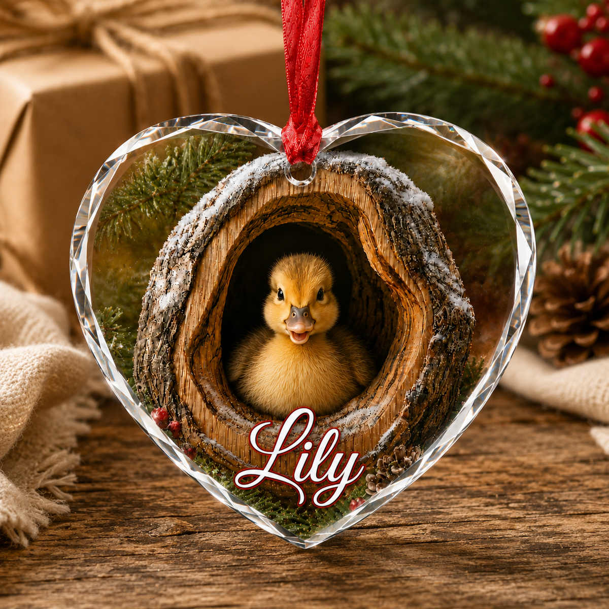 Glass ornament Animal Duck