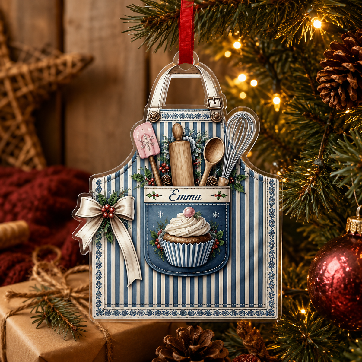 Personalized Kitchen Utensils Acrylic Caro Apron