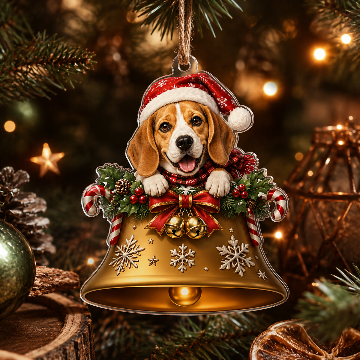 Dog Christmas Bell Beagle