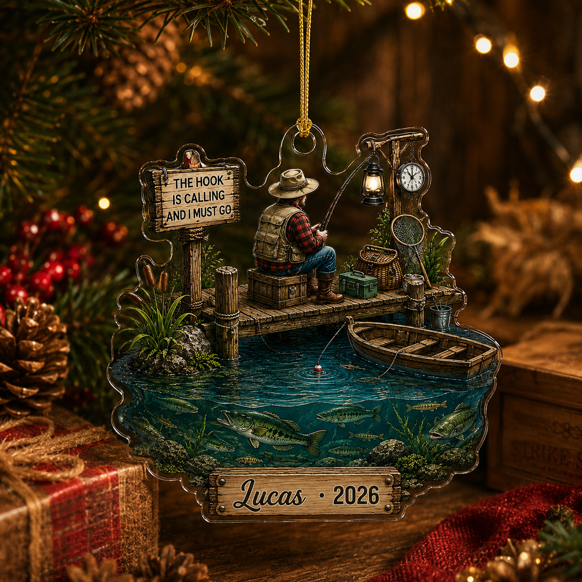 Personalized Fishing Fisherman Acrylic