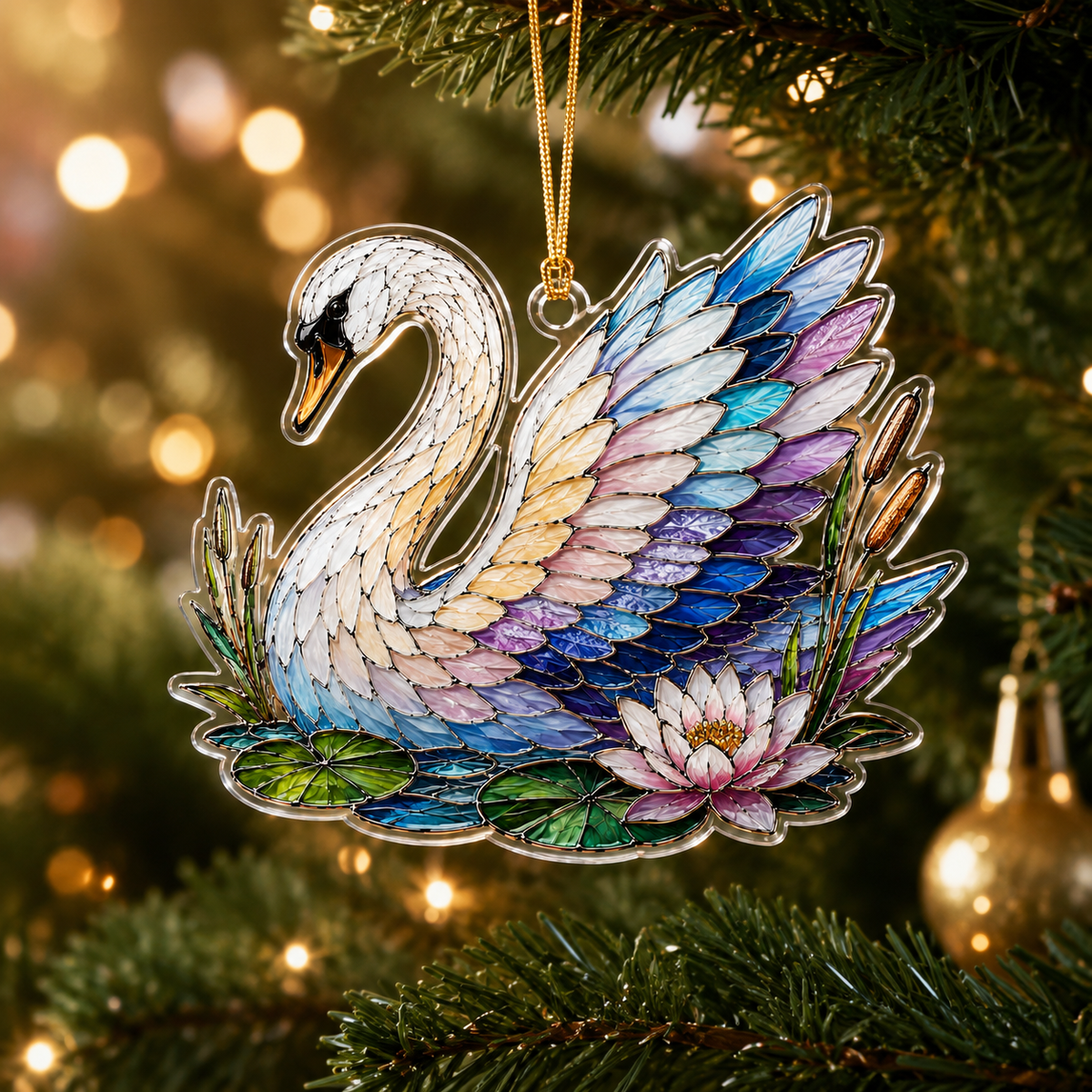 Bird With Flower Swan