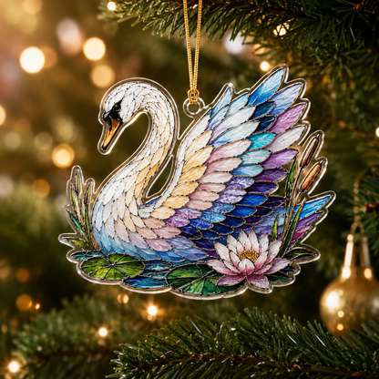 Bird With Flower Swan