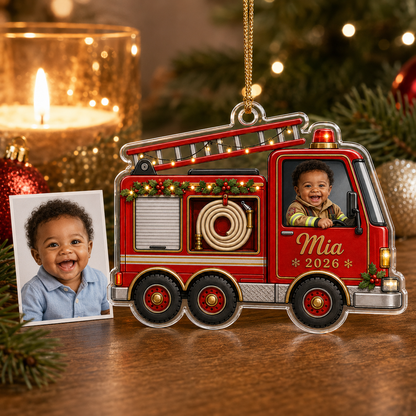 Baby Photo Fire Truck