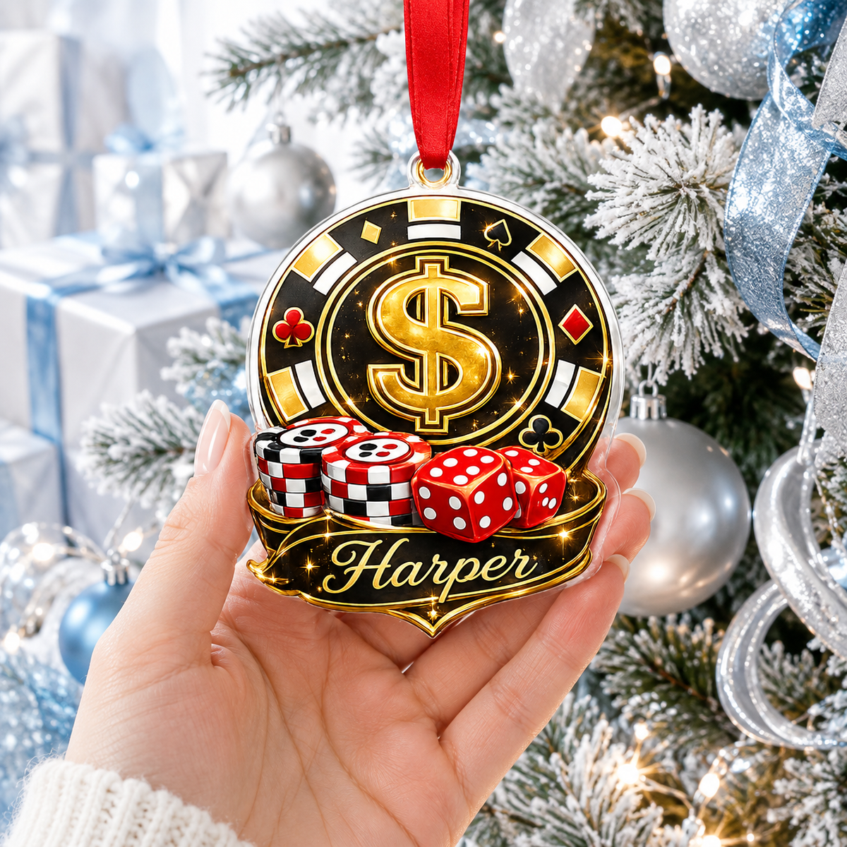 Pocker Custome Name Acrylic Dollar Pocker