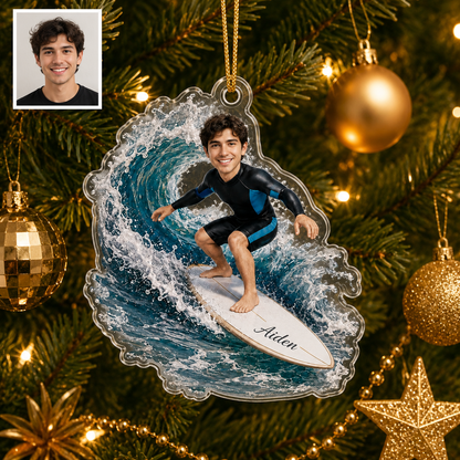 Surfing Personalize Acrylic Boy