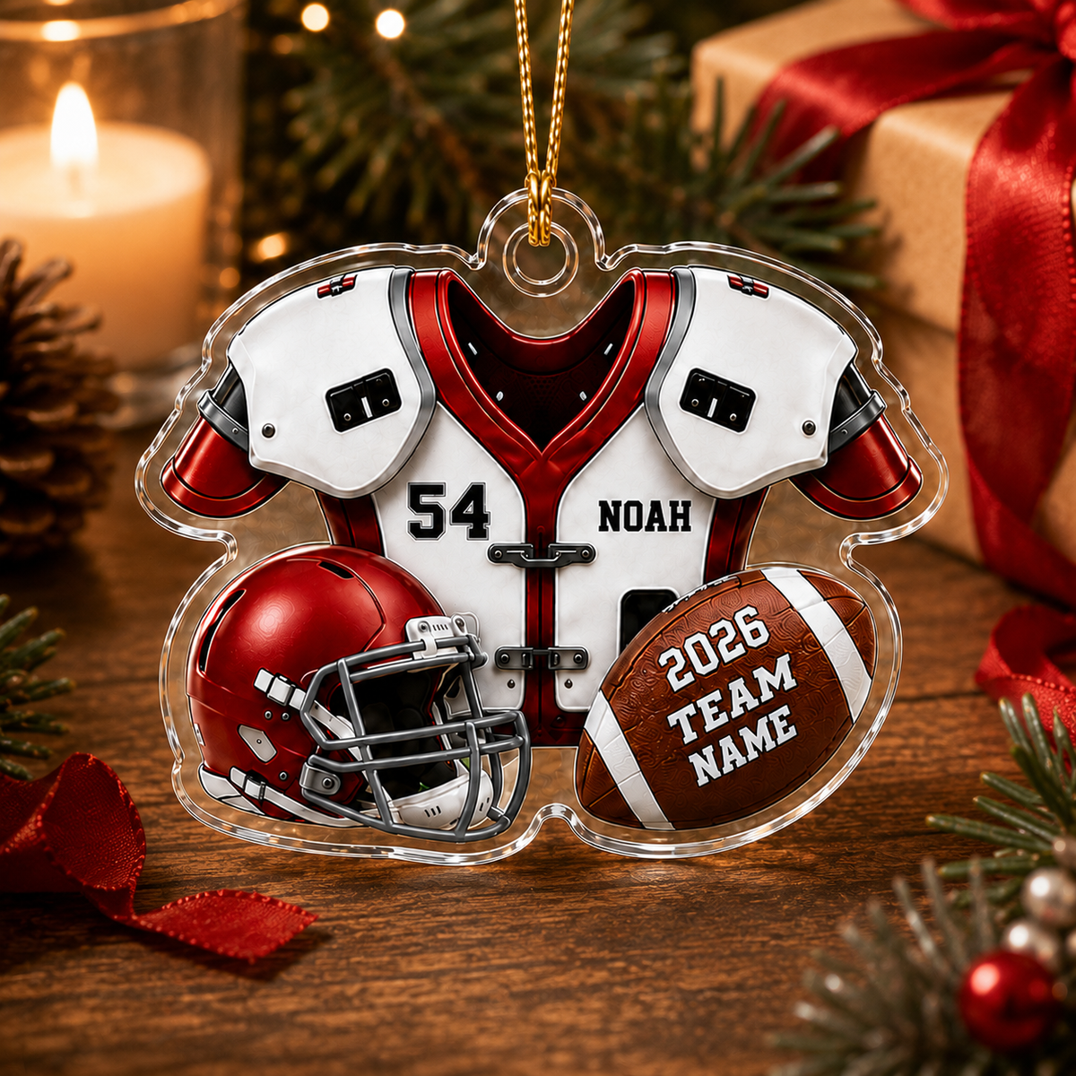 American Football Custome Name Acrylic Style 2