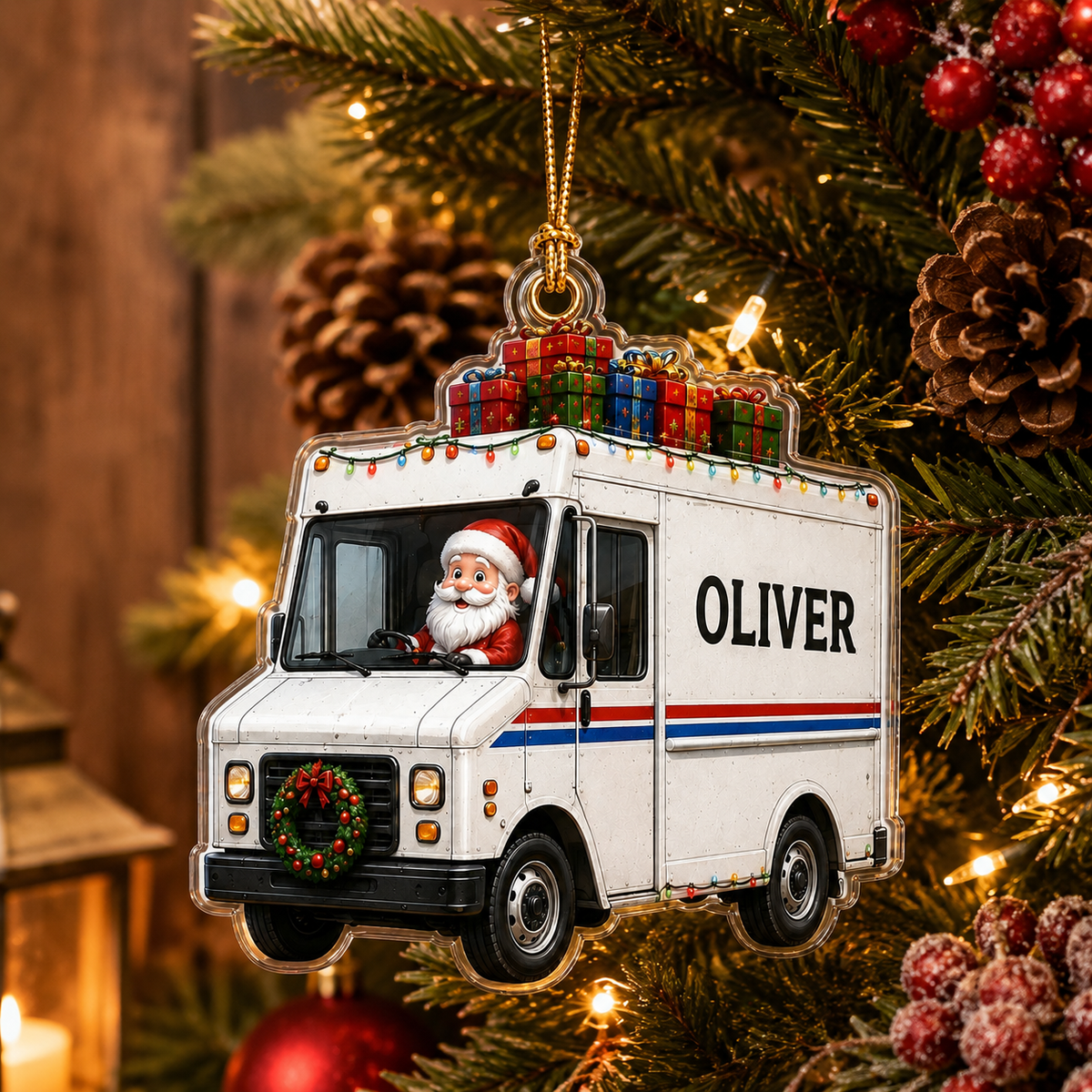 Santa Vehicle Mail Truck