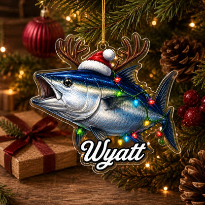 Fishing Christmas Lights Bluefin Tuna Acrylic