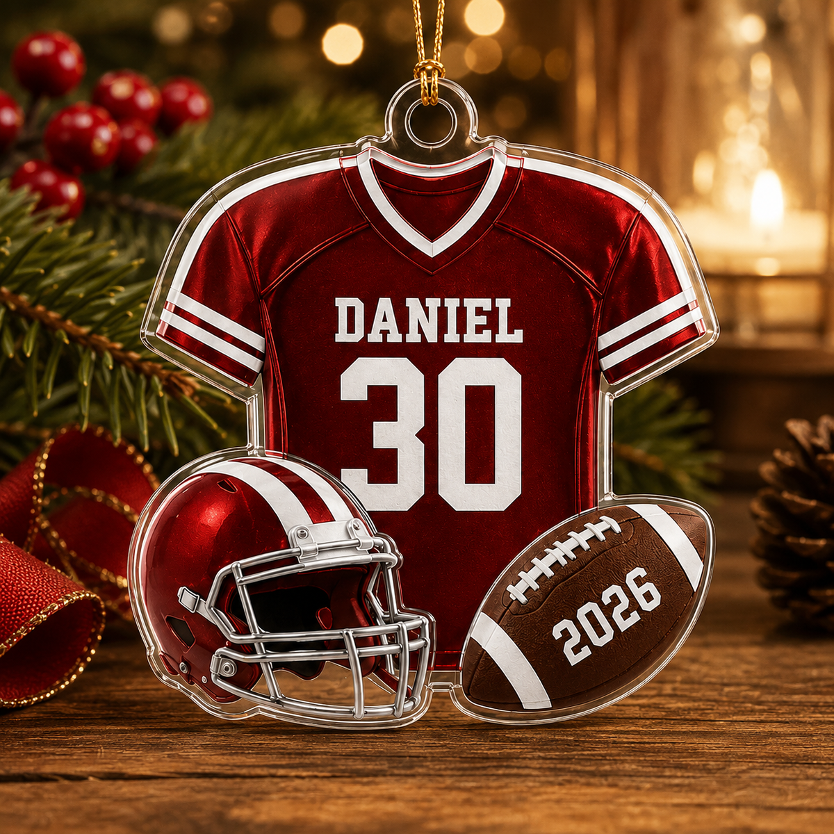 American Football Custome Name Acrylic Style 7