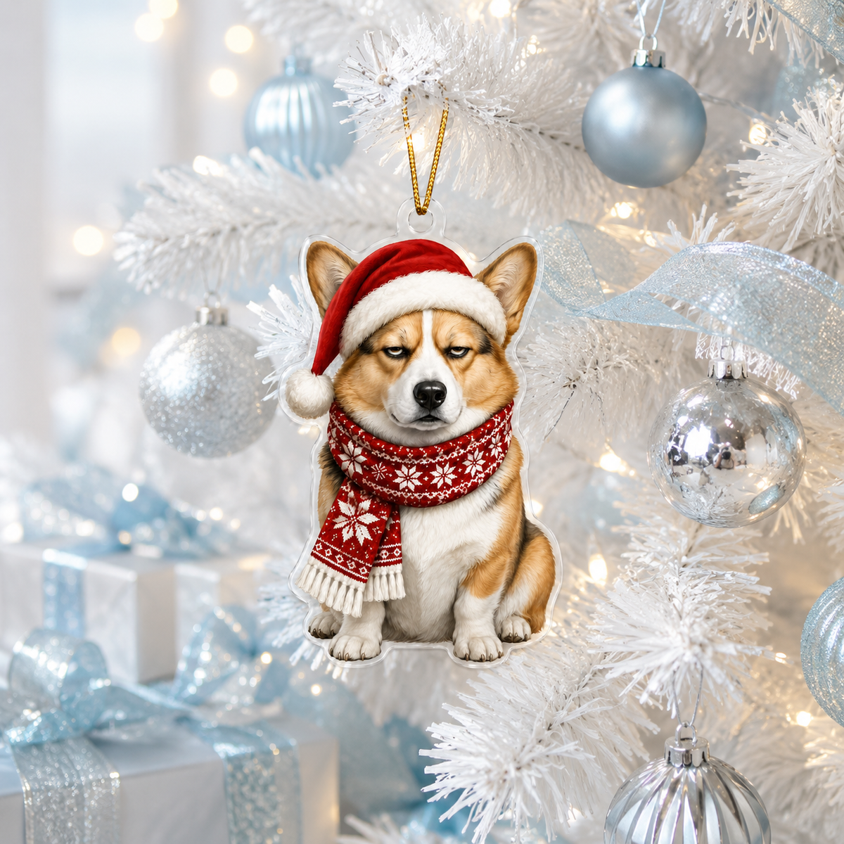 Dog Funny Christmas Corgy