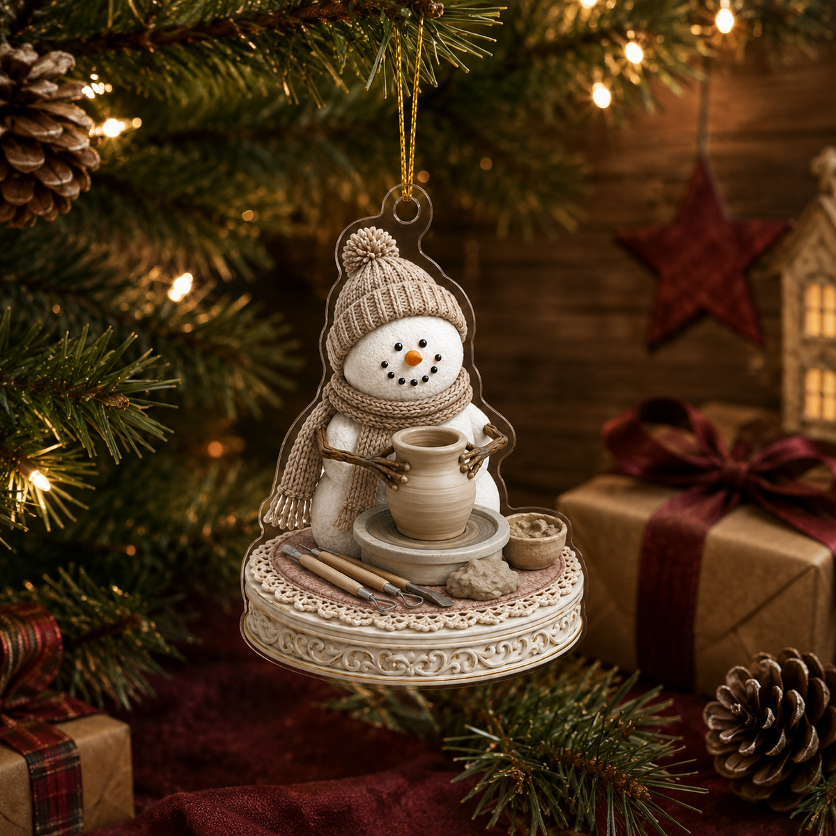 Snowman Hobbies Acrylic Pottery