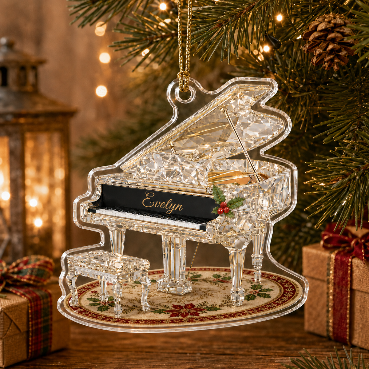 Piano Custome Name Acrylic Style 14