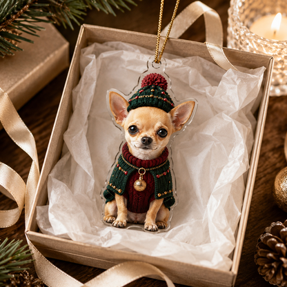 Dog Chrismast With Noel Sweater Chihuahua