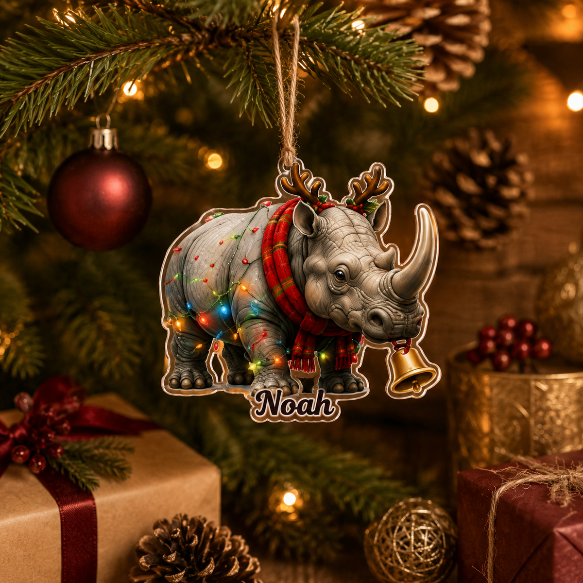 Christmas Animal Rhino