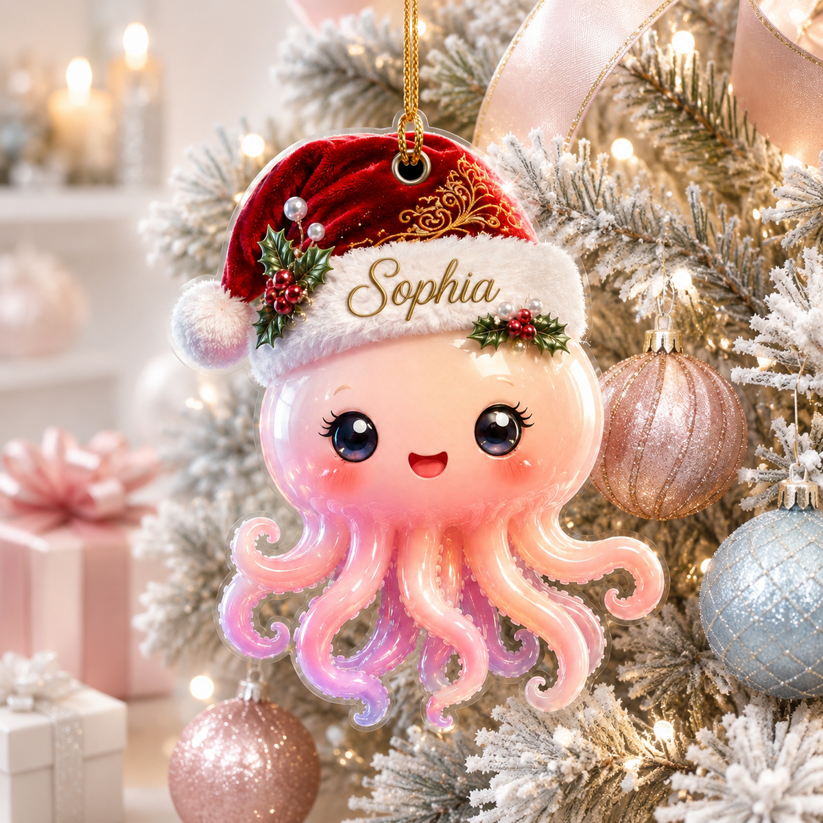 Animal With Santa Hat Octopus