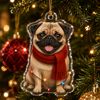 Dog Christmas Ledlight Pug