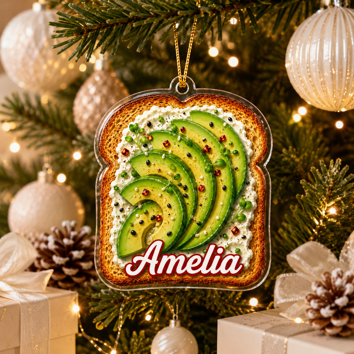 Breakfast Custom Name Avocado Toast Acrylic
