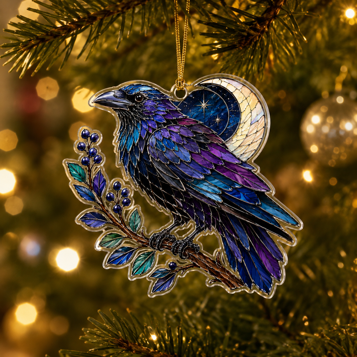Bird With Flower Raven