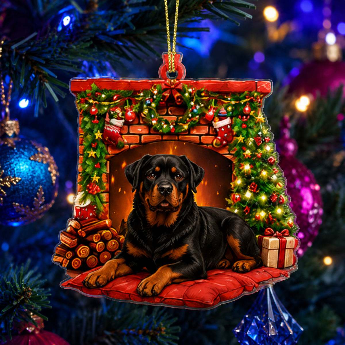 Dog Christmas Tree Rottweiler
