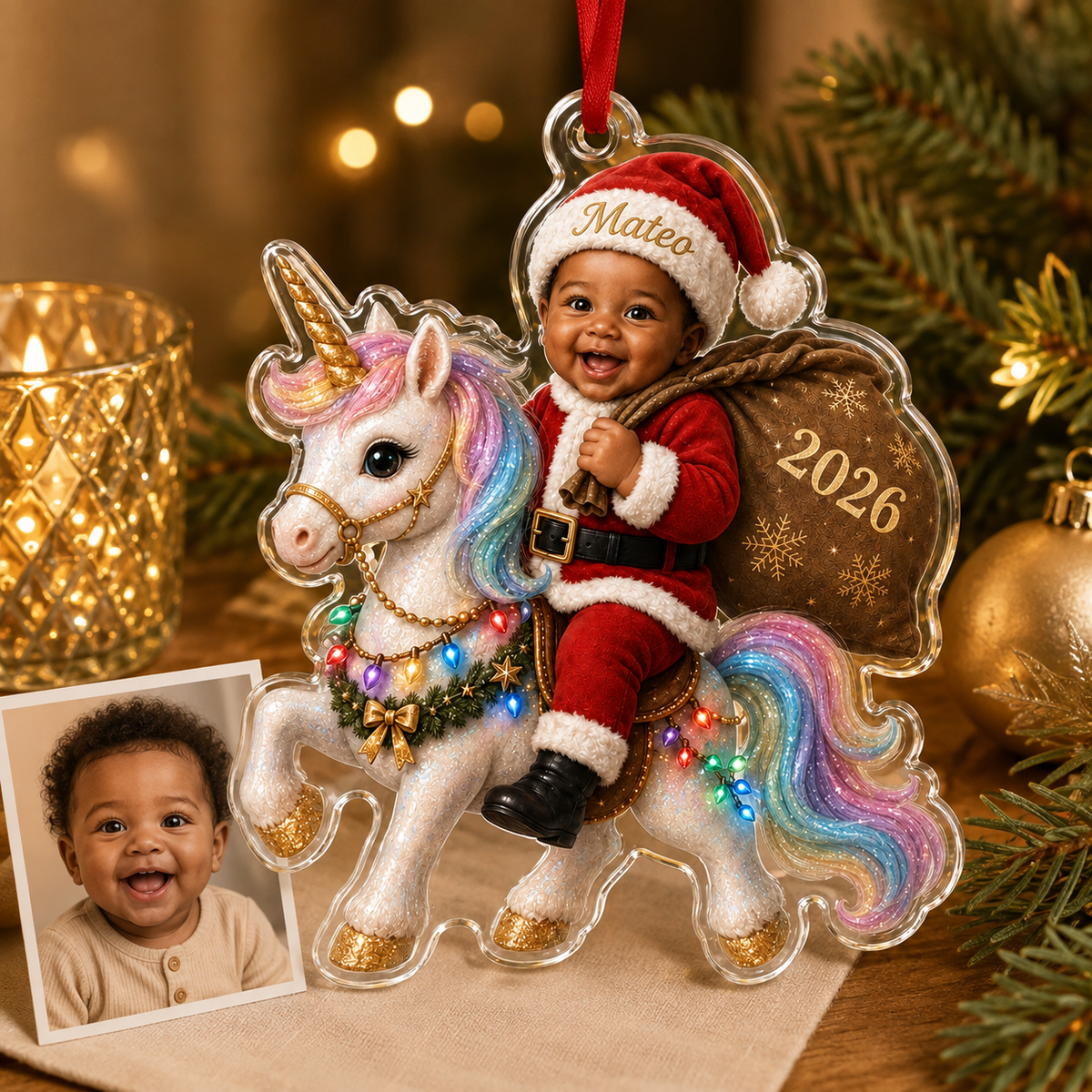 Custom Photo Baby Animal Unicorn