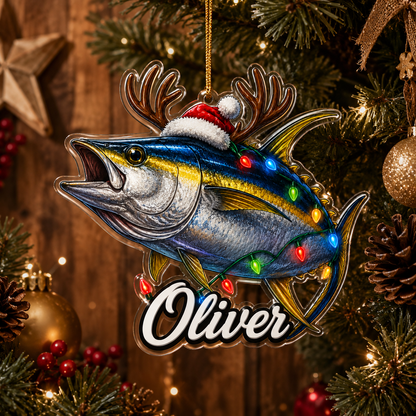 Fishing Christmas Lights Yellowfin Tuna Acrylic