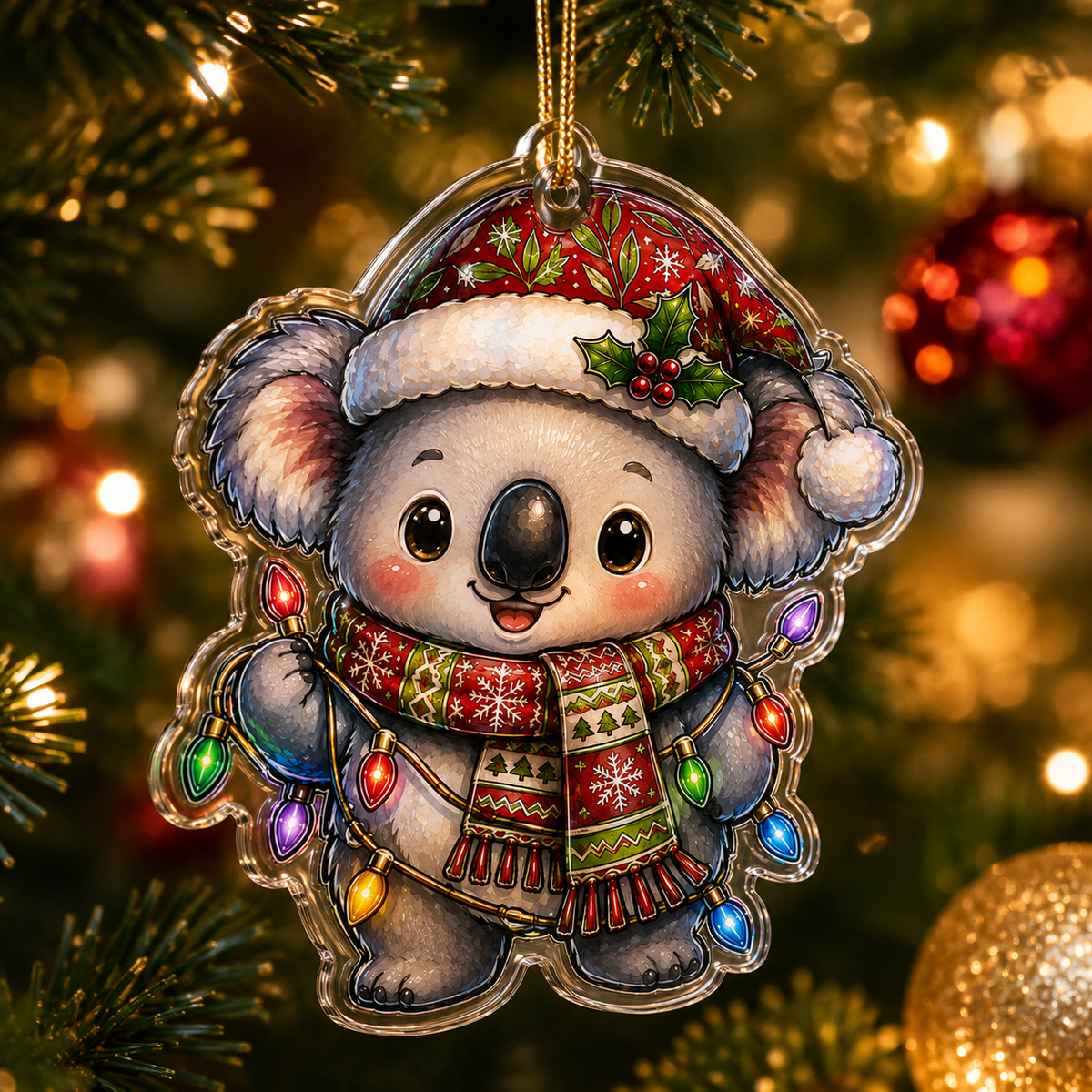 Animal With Christmas Led Koala
