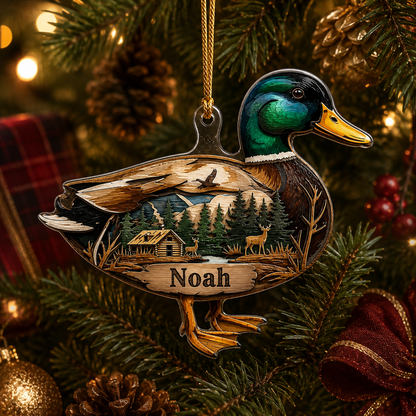 Personalized Hunting Mallard Wilderness Acrylic