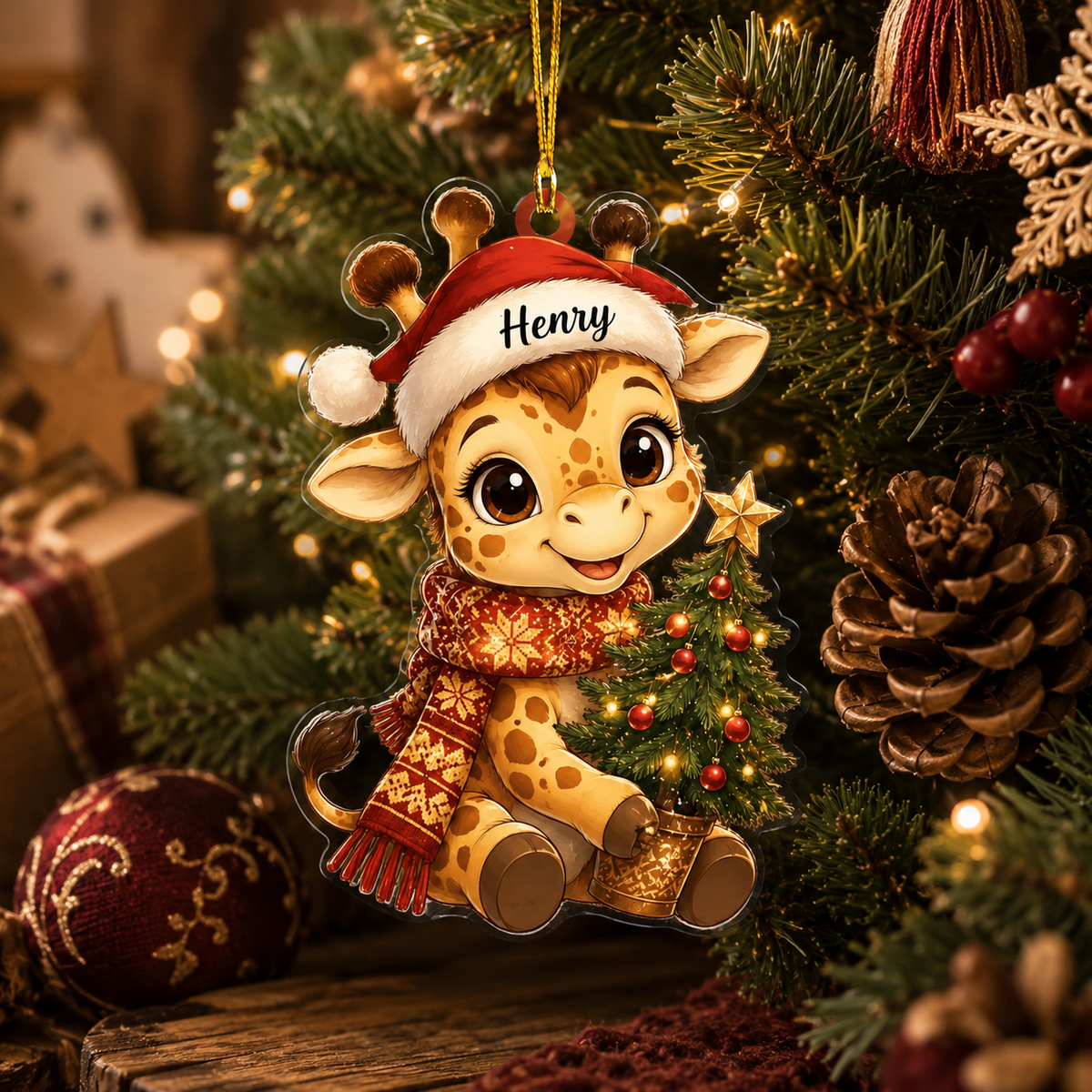 Animal Christmas Giraffe