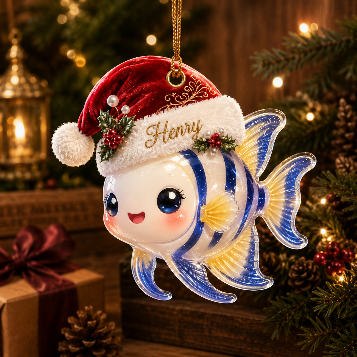 Animal With Santa Hat Angelfish