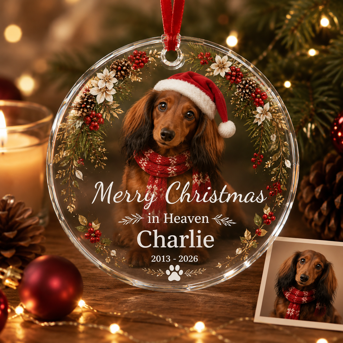 Custom Photo Dog Memorial Style 7