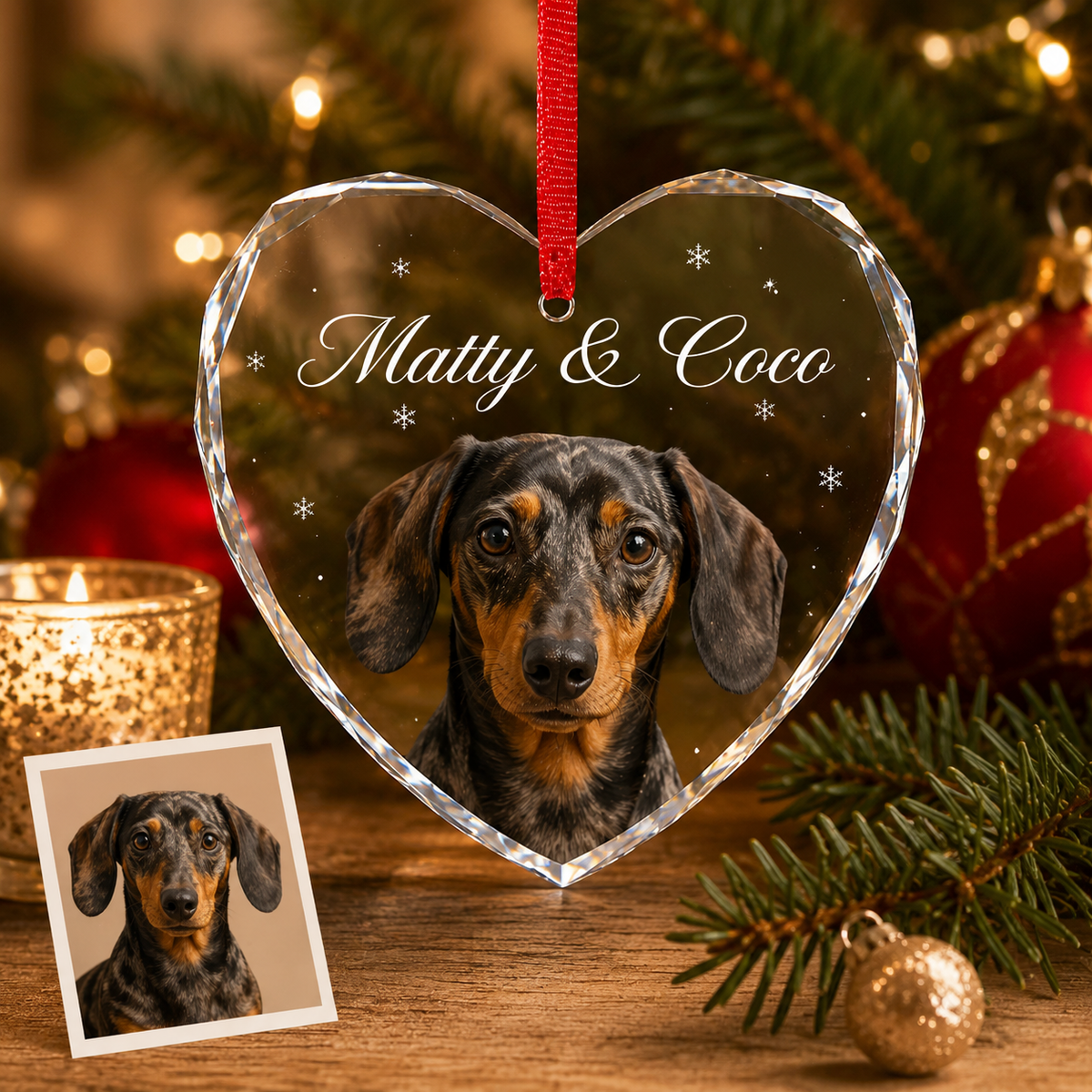 Custom Photo Dog Xmas Style 13