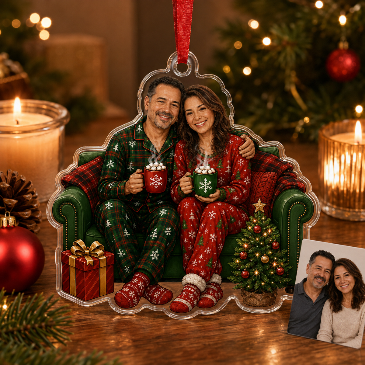 Custome Photo Couple In Sofa