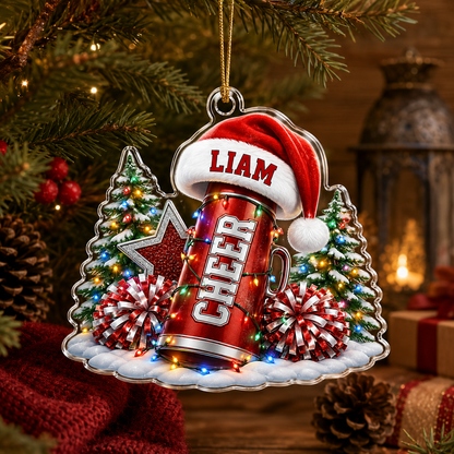 Custom Sports Christmas Acrylic - Cheerleading