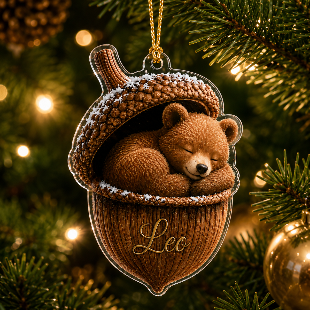 Animal Tree Decor Acrylic Bear