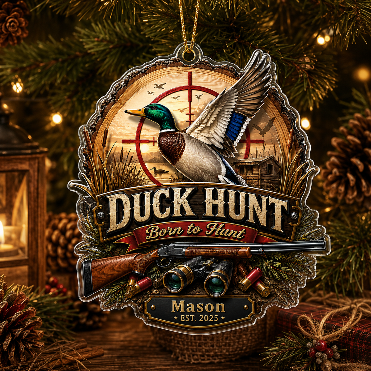Personalized Hunting Mallard Heritage Acrylic
