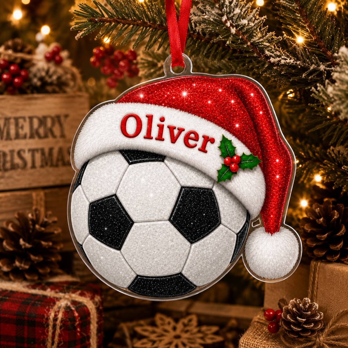 Sport Custome Name Acrylic Soccer