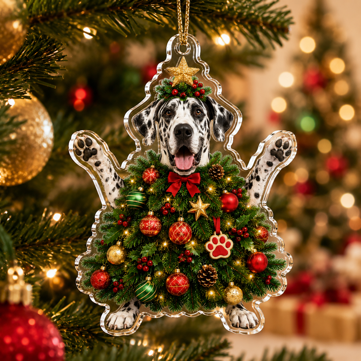 Dog Santa Tree Great Dane