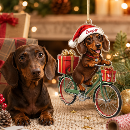 Custom Photo Dog Christmas Style 10