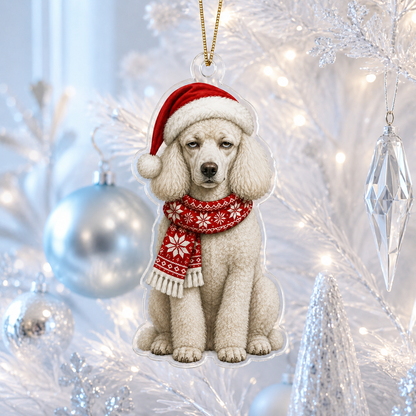 Dog Funny Christmas Poodle
