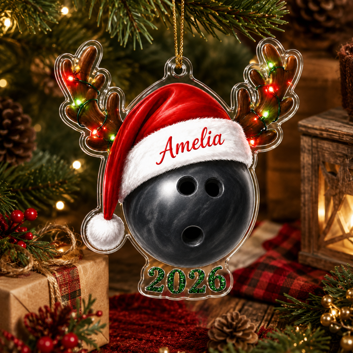 Christmas Sports 2026 Bowling Acrylic