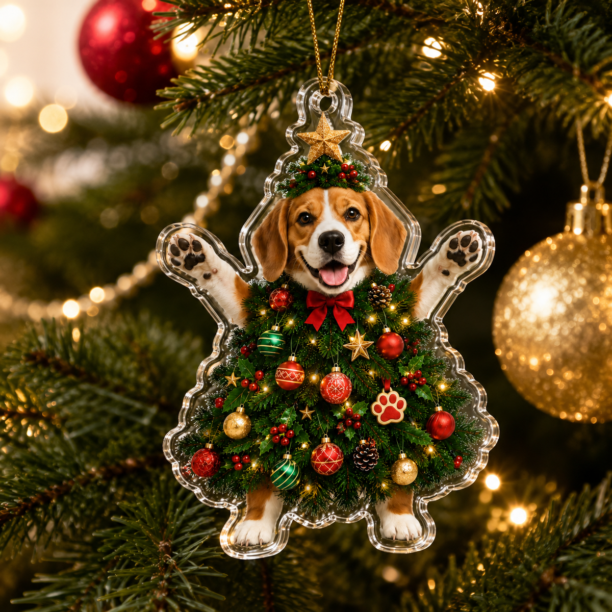 Dog Santa Tree Beagle