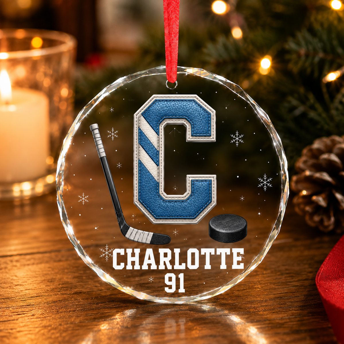 Sport Glass Alphabet Name Hockey