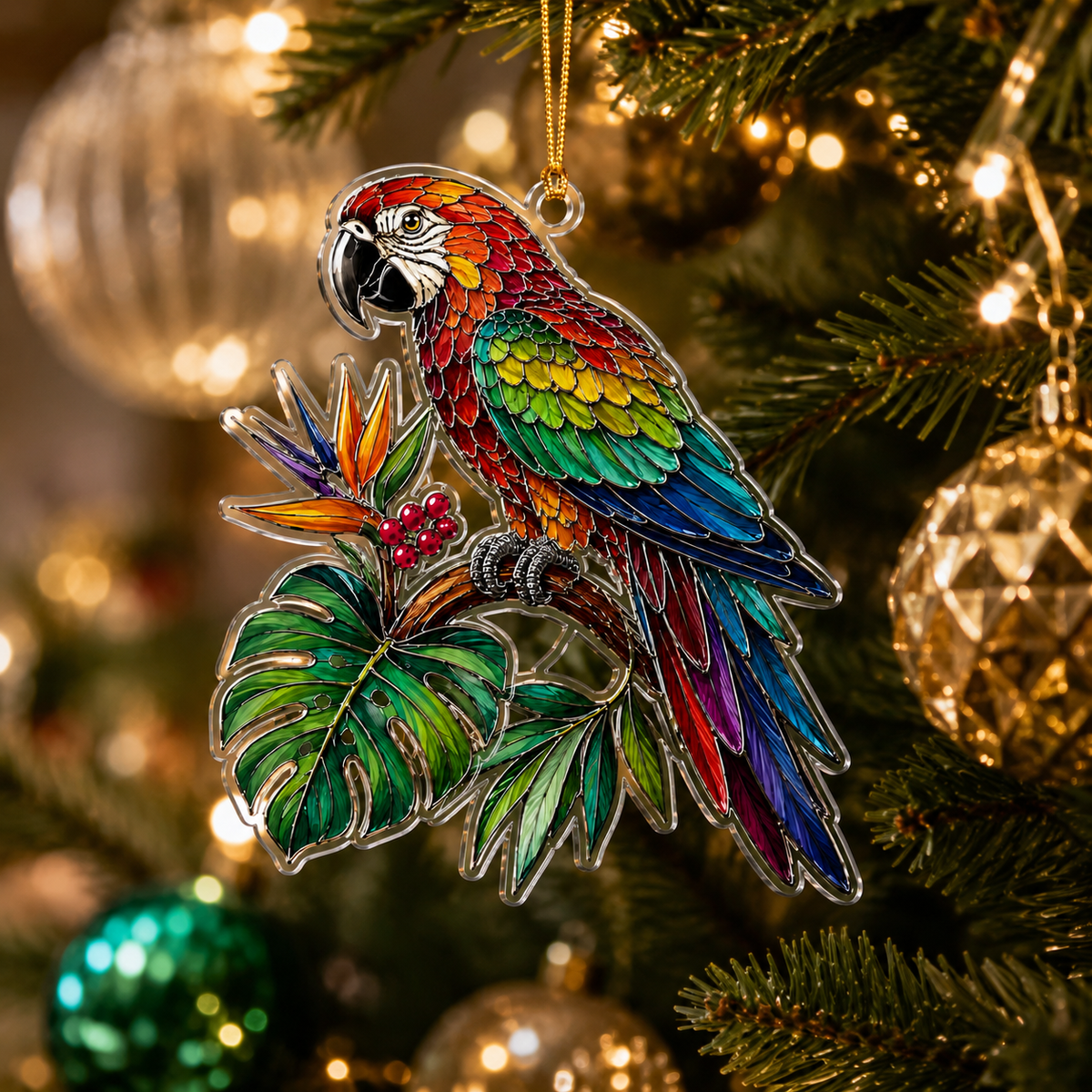 Bird With Flower Parrot
