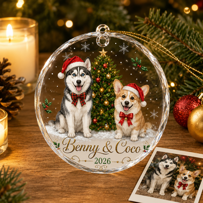 Custom Photo Dog Xmas Style 11