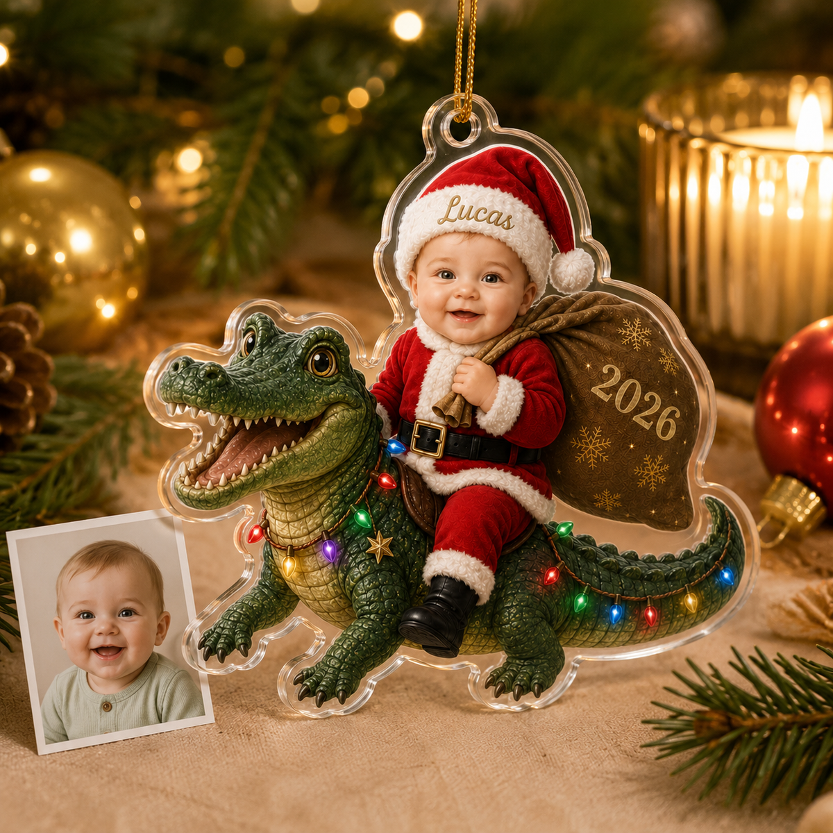 Custom Photo Baby Animal Crocodile
