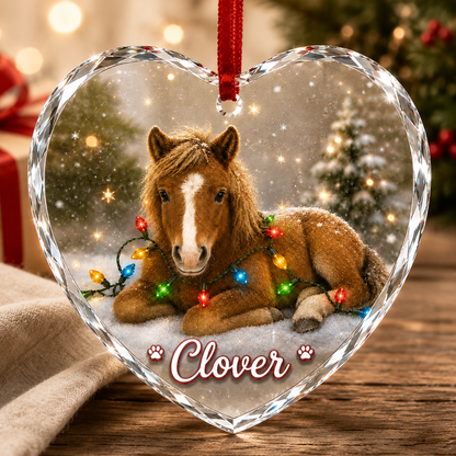 Glass Animal Led Light Horse
