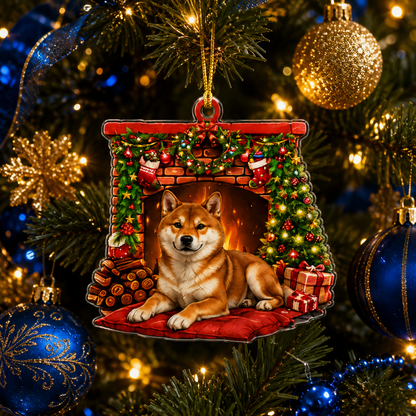Dog Christmas Tree Shiba