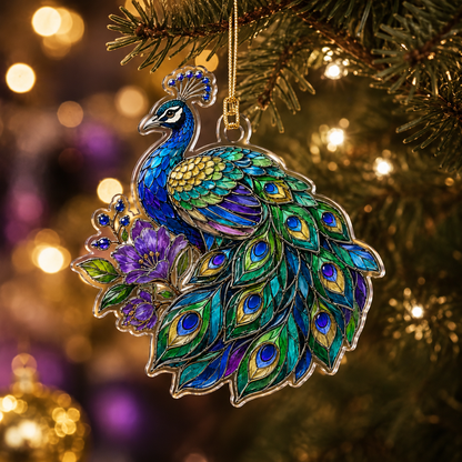Bird With Flower Peacock