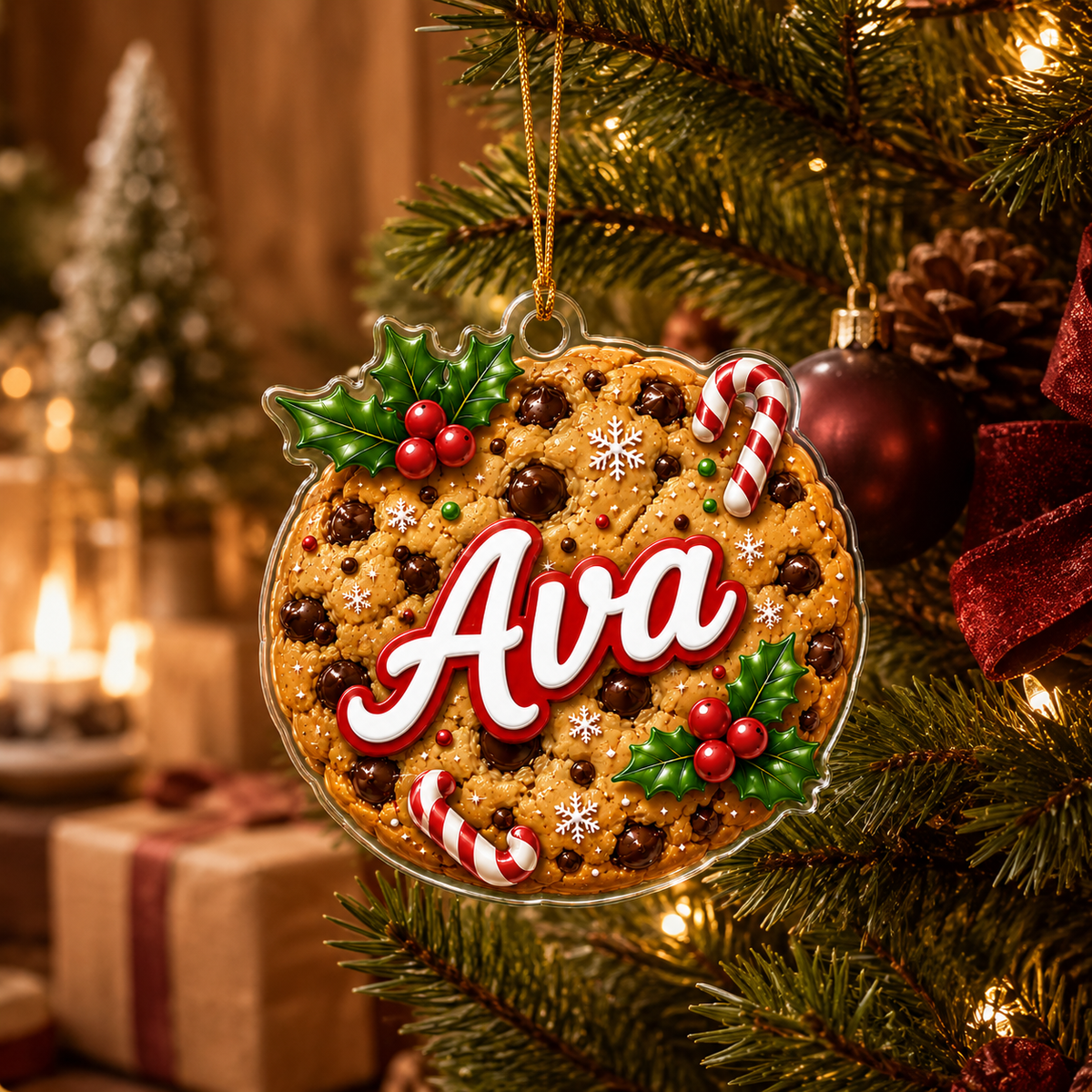 Custom Name Food Acrylic - Chocolate Chip Cookie