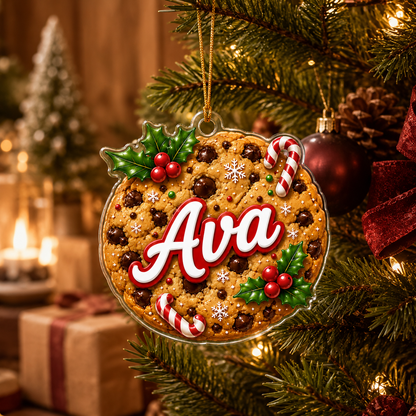 Custom Name Food Acrylic - Chocolate Chip Cookie